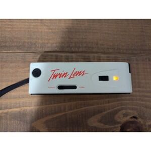 Kalimar Twin Lens 110 Film Pocket Camera White Normal Telephoto Focus Free Flash